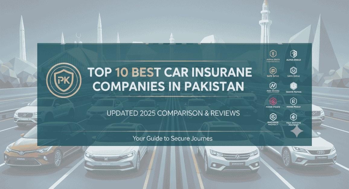 Top 10 Best Car Insurance Companies in Pakistan - Updated 2025 Comparison & Reviews."